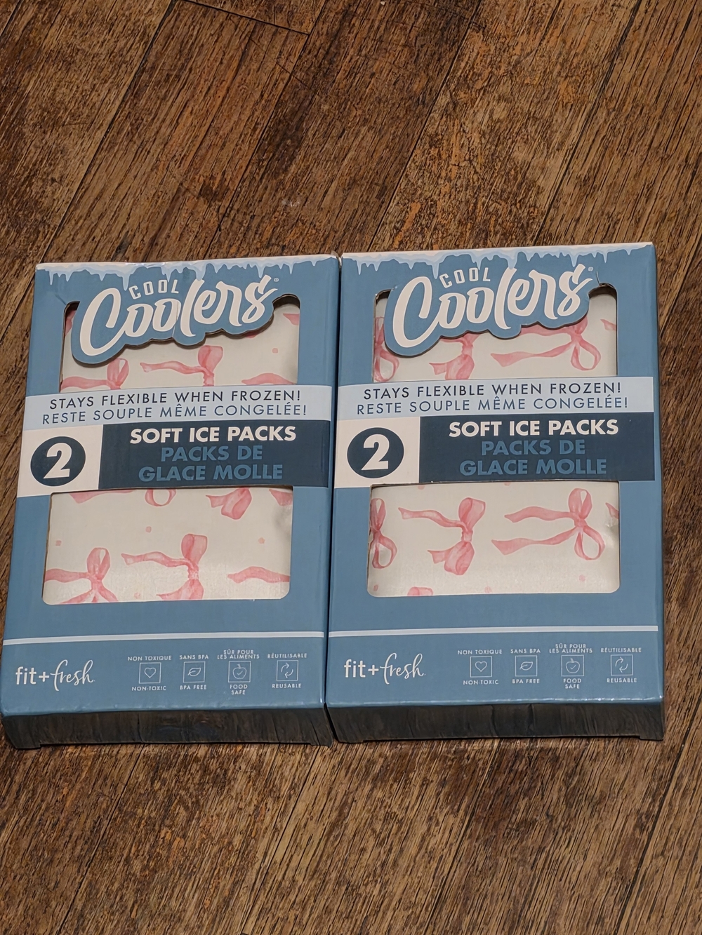 Soft Ice Packs (2-Pack) – Pink Bow Design